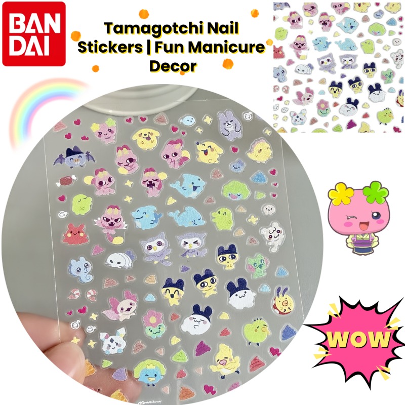 Anime Merchandise Nepal - Tamagotchi Anime Adesivi per Unghie Carini,