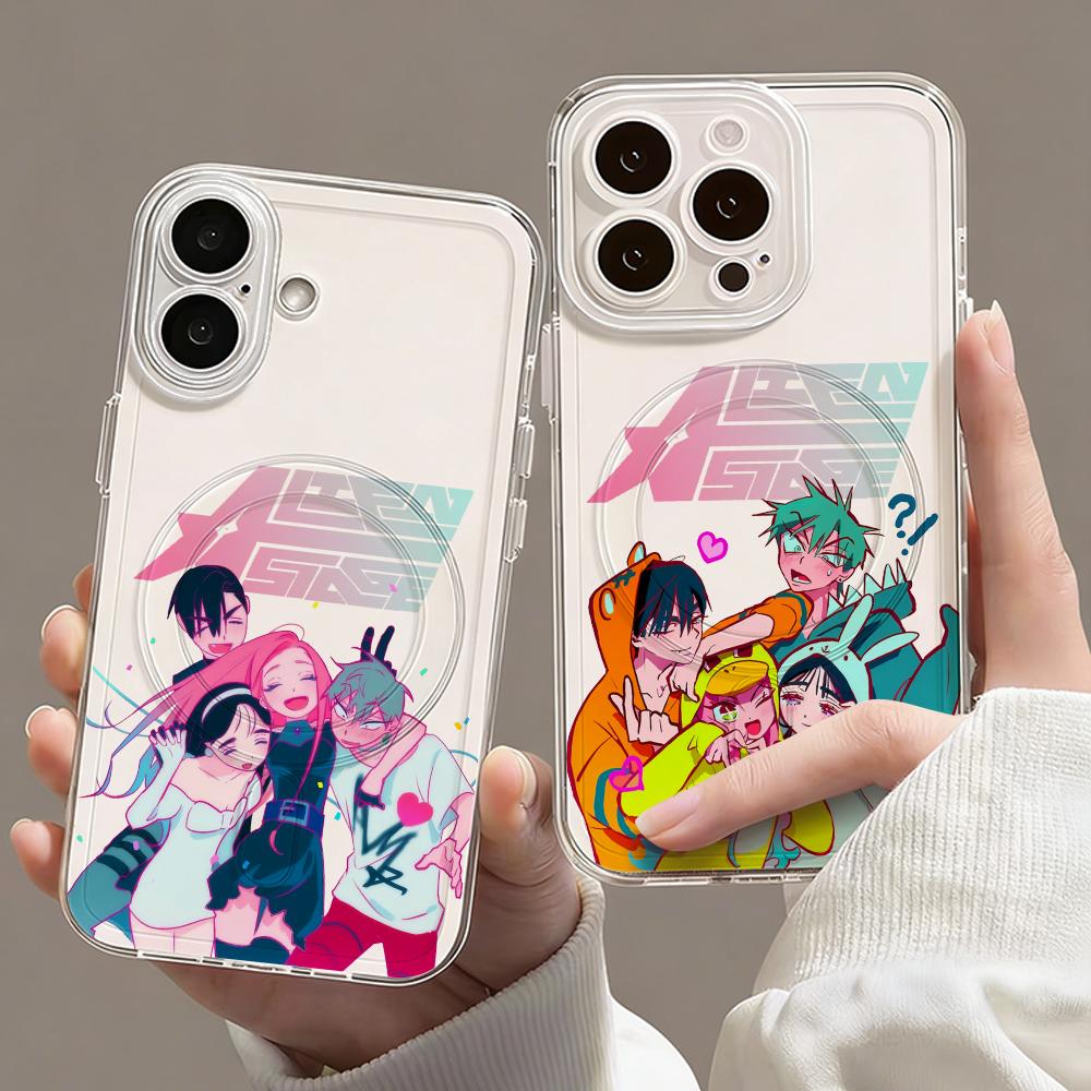 Phone Case Anime - Custodia Magnetica Trasparente Anime A-Alien Stage