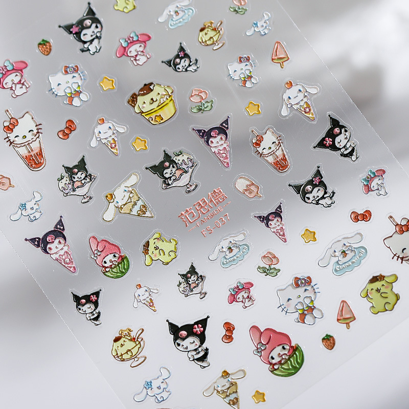 Anime Merchandise Nepal - Nuovi Adesivi per Unghie Cartoon Sanrio