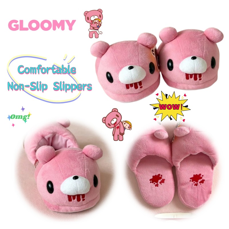 Anime Merchandise Wholesale - Pantofole in cotone Gloomy Bear Anime