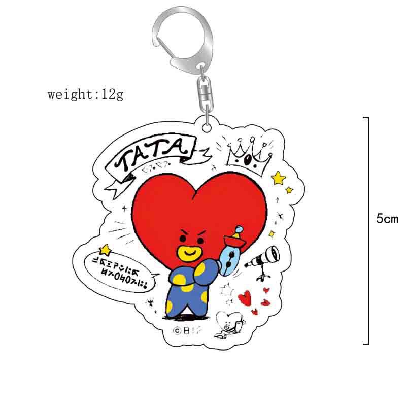 Portachiavi in acrilico BT21 a - Anime Merchandise Wholesale recensione e prezzo